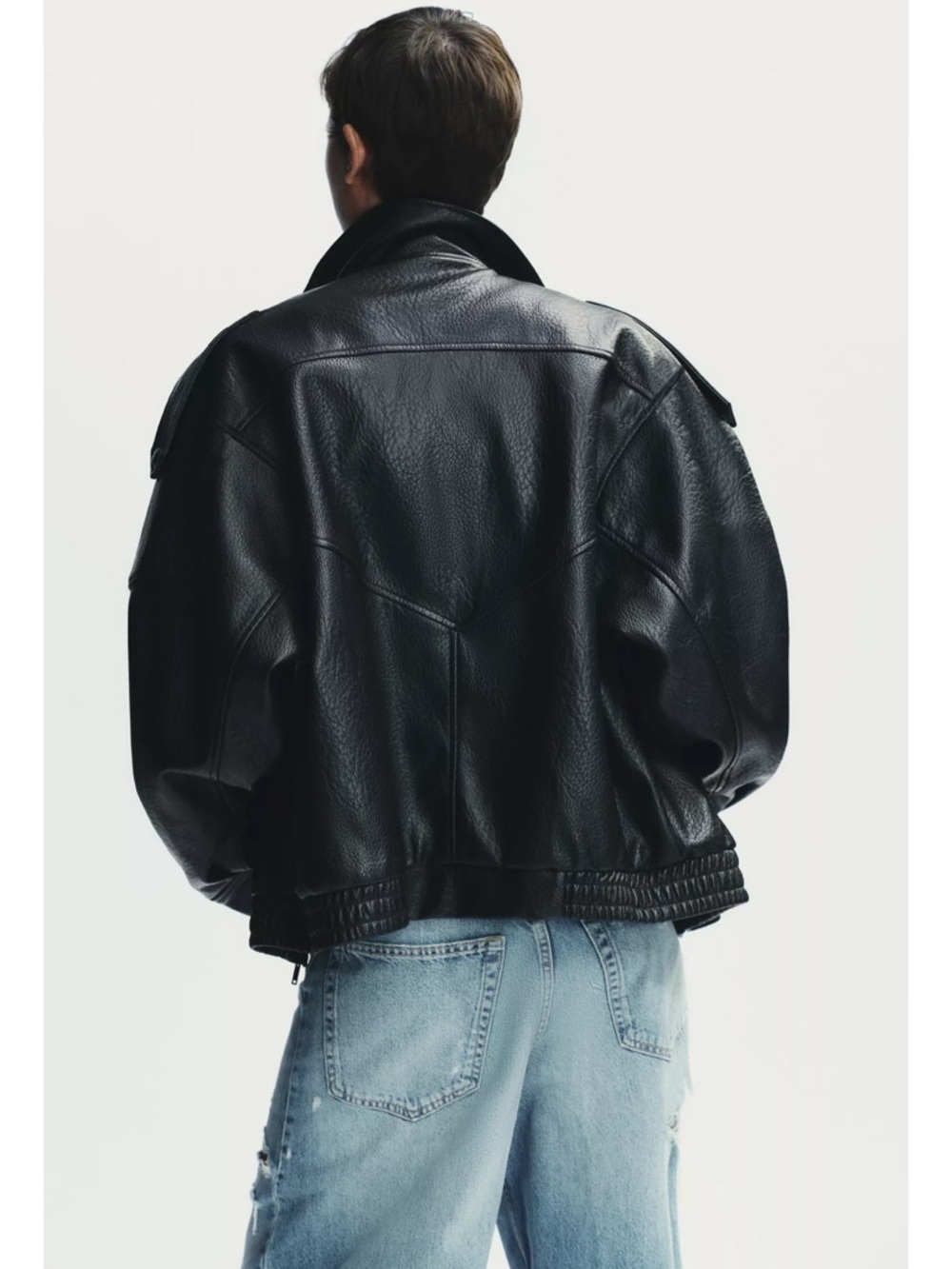 Faux leather jacket